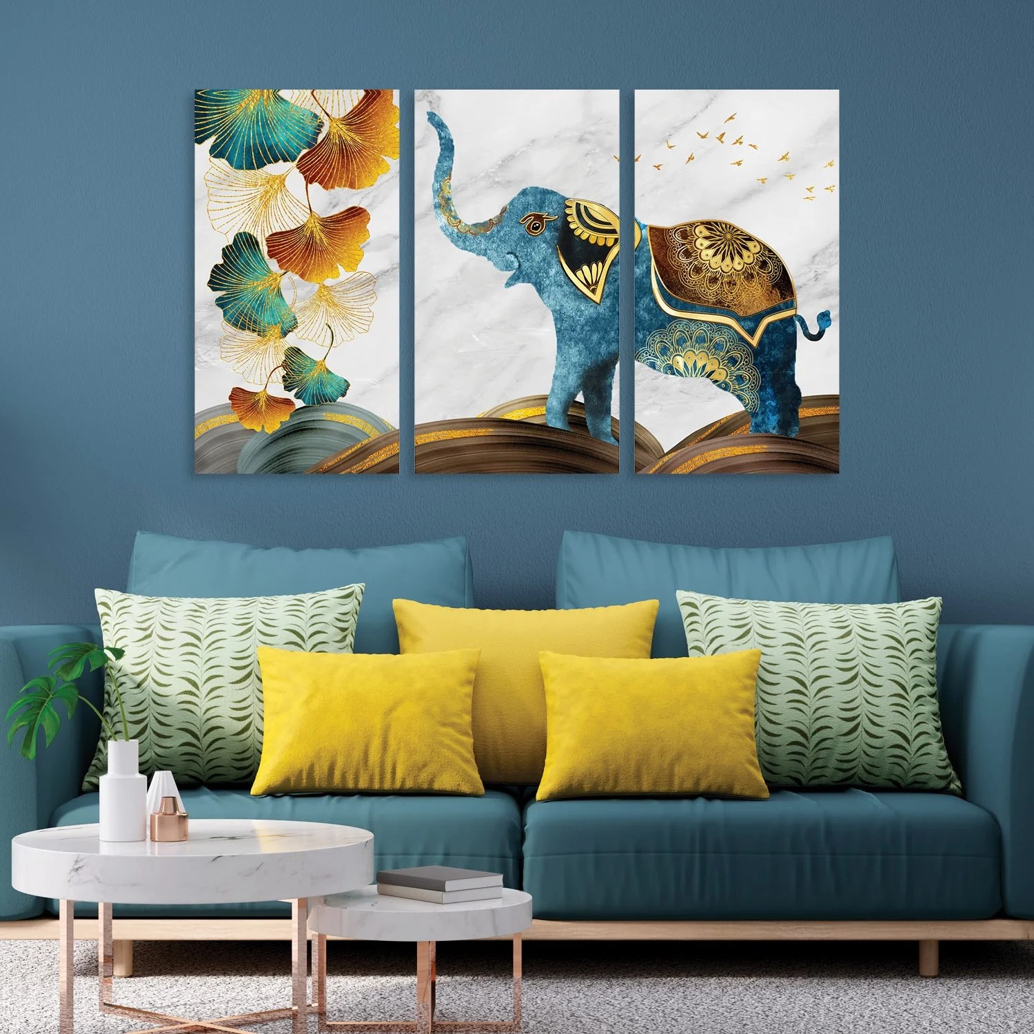 Elephantine Finery - Canvas Wall Art Painting