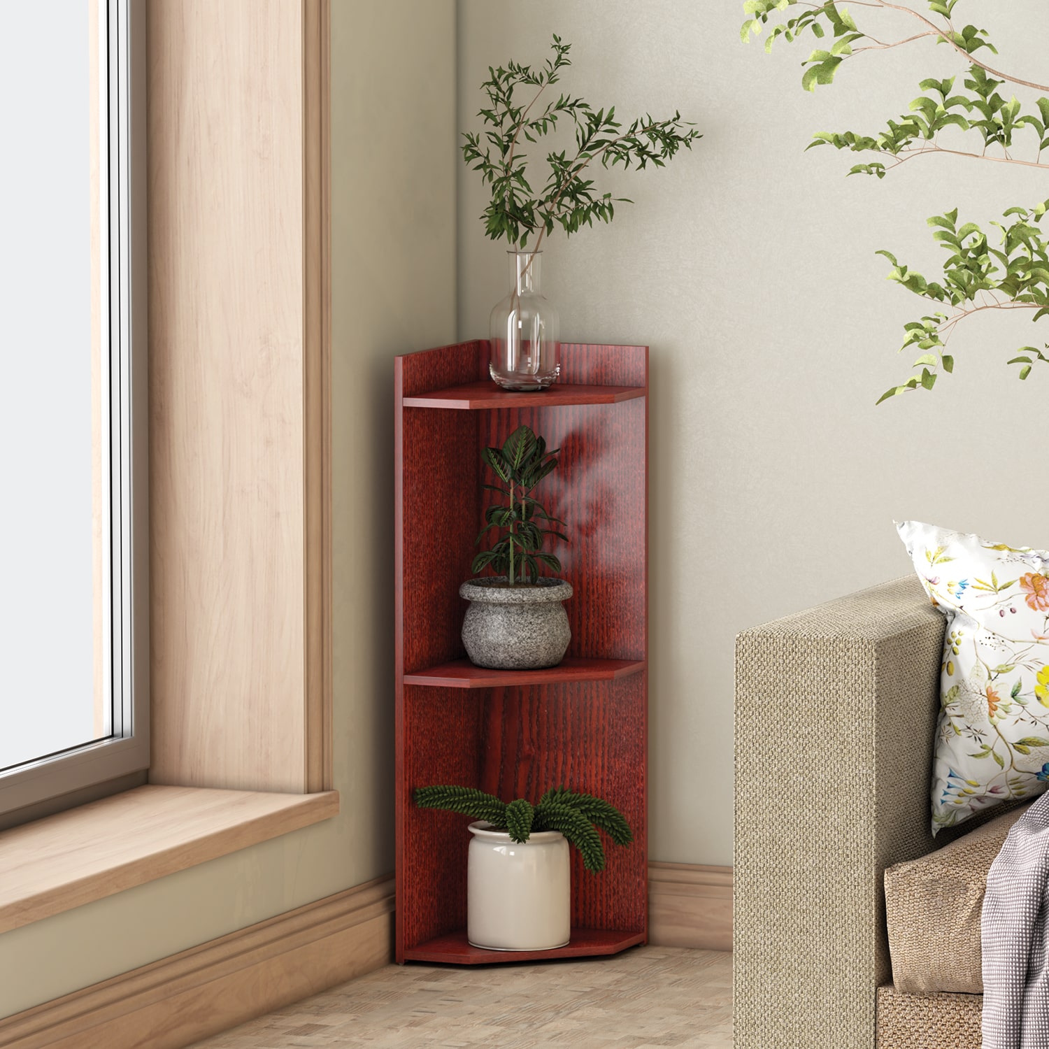 Random Wooden Vertical Planter Stand