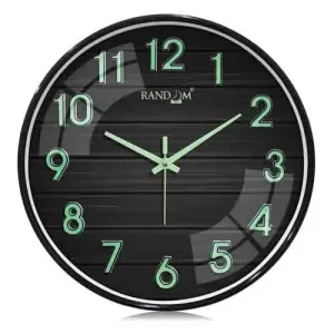 3D Radium Numbers Green Wall Clock
