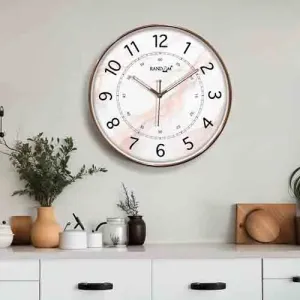 Metallic Foil Finish Wall Clock
