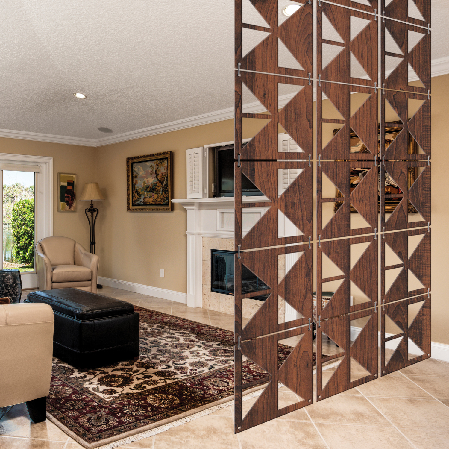 SCREEN & DIVIDER (Hanging DIY Attractive Pattern Panels Wall)