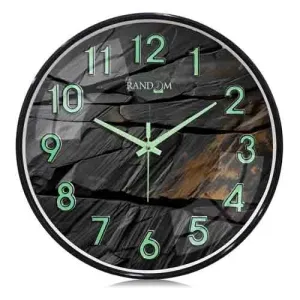 3D Radium Numbers Green Wall Clock