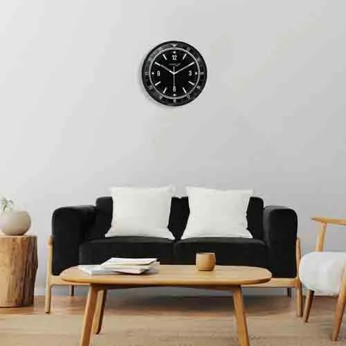 Metallic Foil Finish Wall Clock