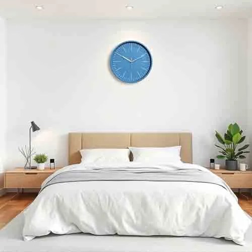 Blue Printed Wall Clock