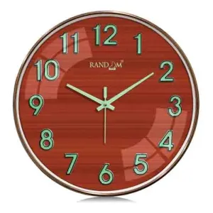 3D Radium Numbers Green Wall Clock