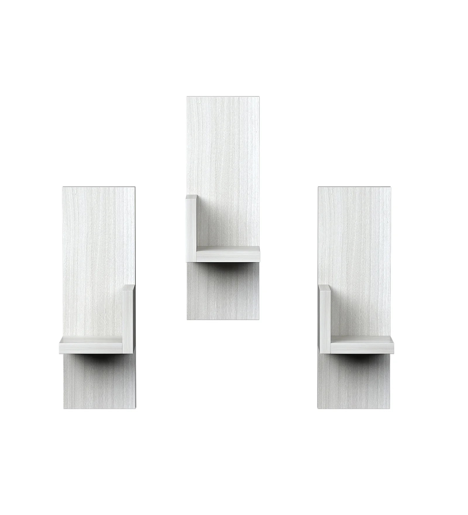 Random Wooden Planter Stand with 4 Space Stylish Shape Planter Stand Wall D?cor for Home, Living Room, Kitchen, Office Etc