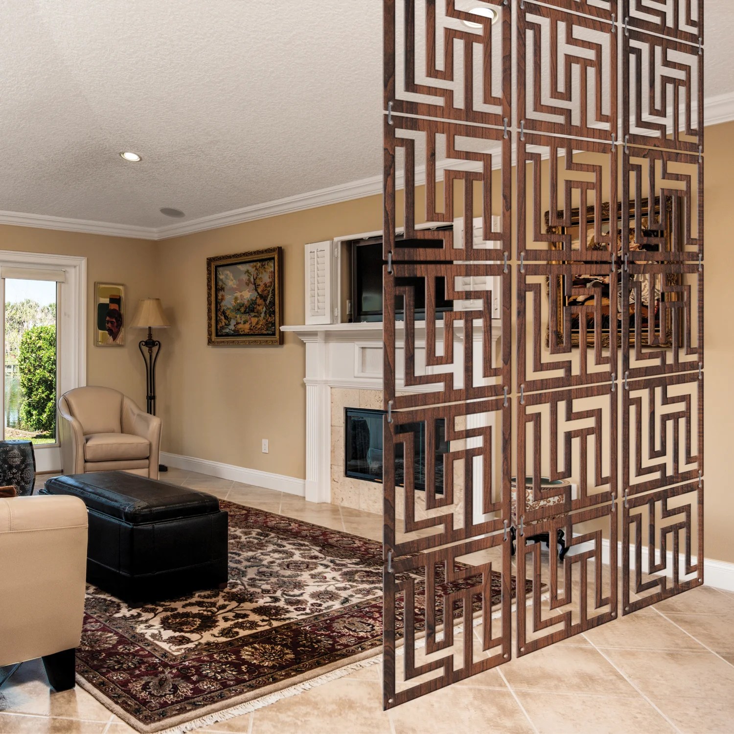 SCREEN & DIVIDER (Hanging DIY Attractive Pattern Panels Wall )