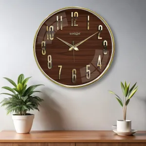 Metallic Foil Finish Wall Clock