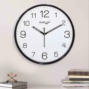 Metallic Foil Finish Wall Clock